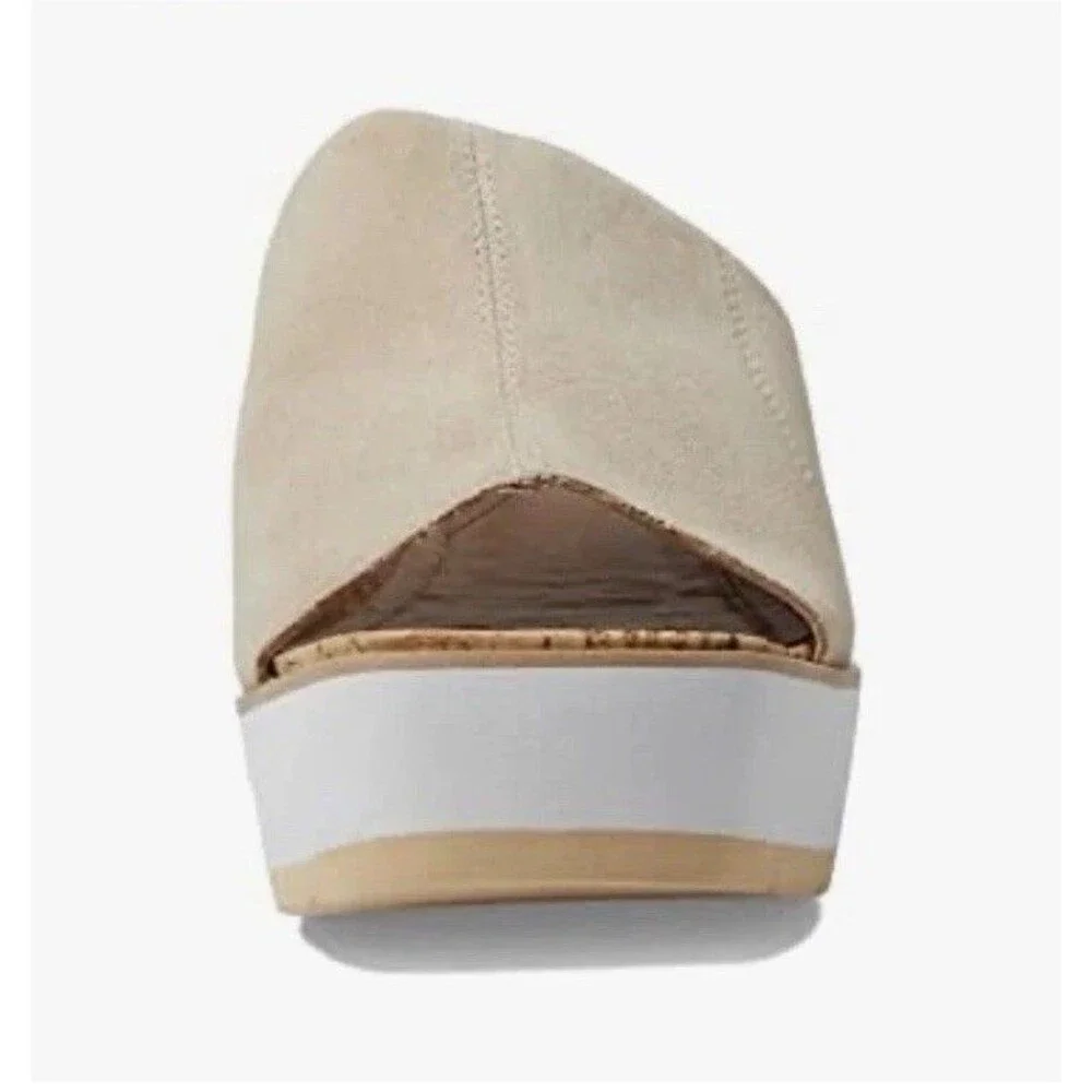 NYDJ Platform Wedge Sandals Rysa Natural Color Size 8.5 M New